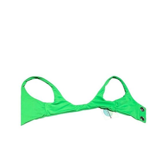NWT missing lace lace up bikini neon green size small - Picture 4 of 4